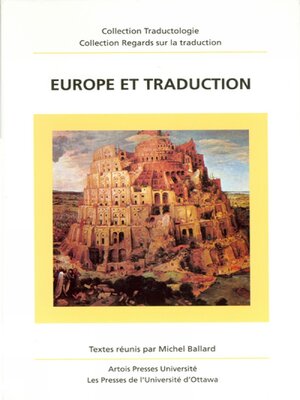 cover image of Europe et traduction